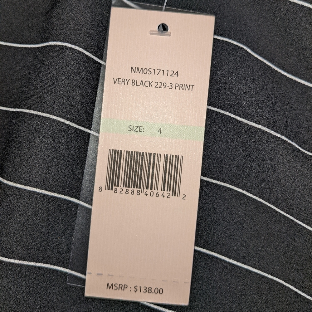 NWT Nanette Lepore Striped Dress Size 4 - Picture 6 of 12